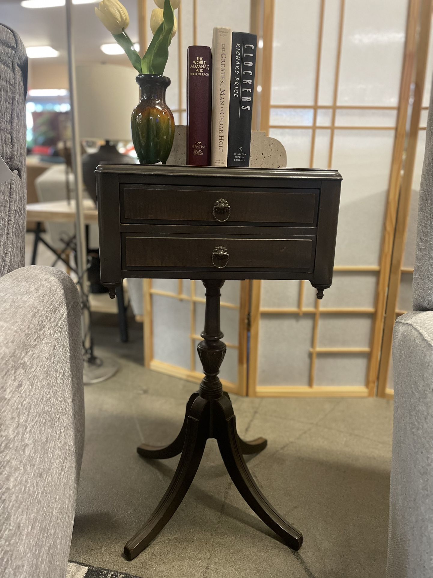 Pedestal Side Table