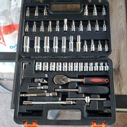 Chrome Vanadium 53 piece 6.35mm Socket set