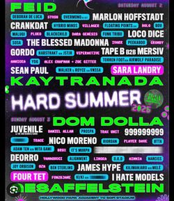 HARD SUMMER SUNDAY $250 Each 