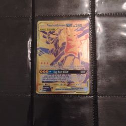 Pikachu And Zekrom Pokemon Card GX 