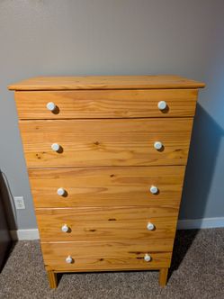 IKEA Solid Wood 5-Drawer Dresser