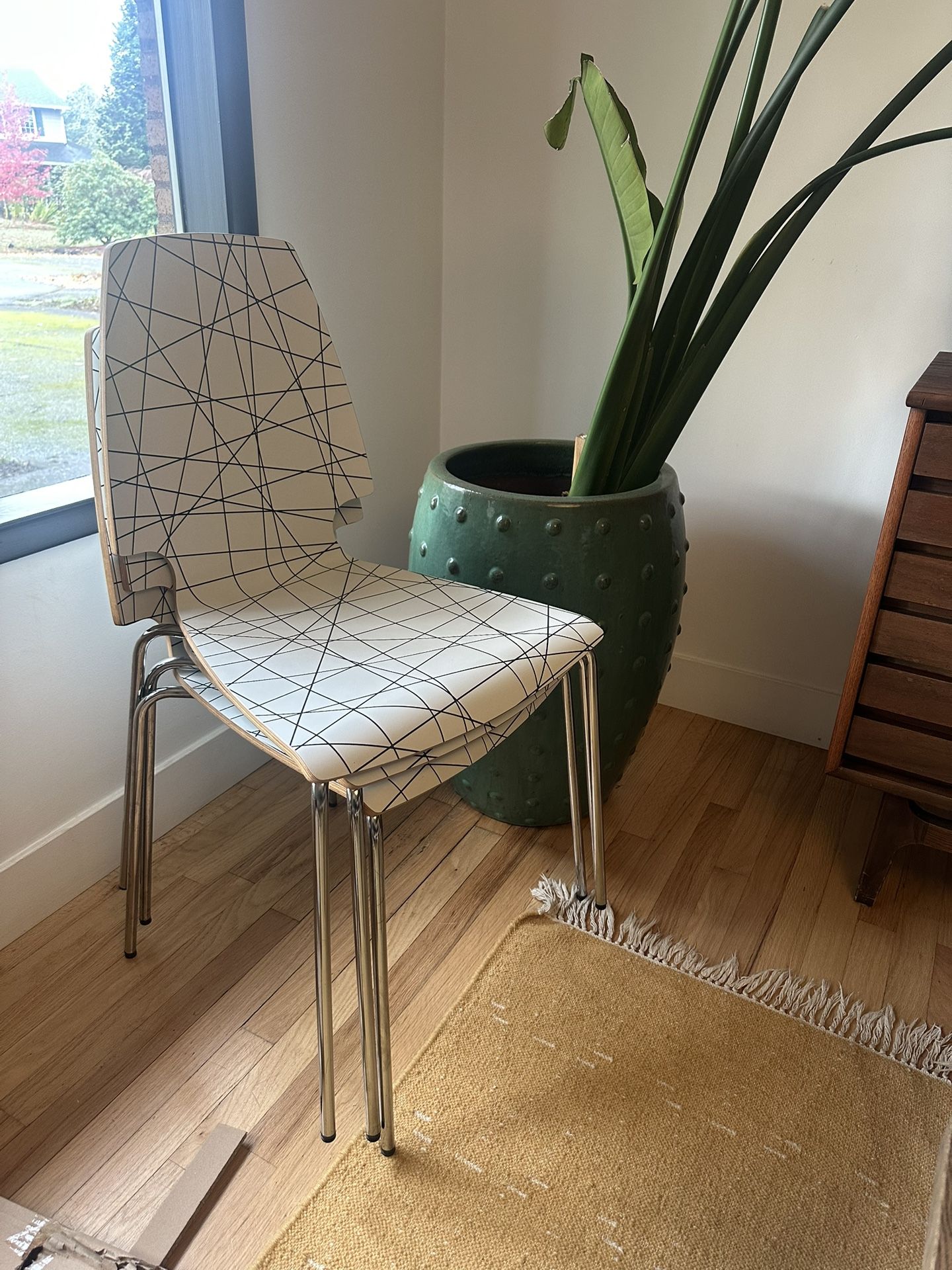 Ikea Vilmar MCM Mid Century Dining chairs (3)