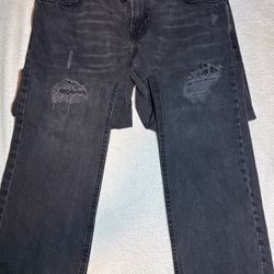 Black Jake Austin Ripped Jeans Size 34