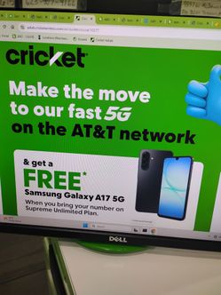 Free Samsung a17 when you switch over to cricket