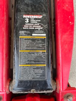 Powerbuilt 3 ton garage Jack and stand (used)