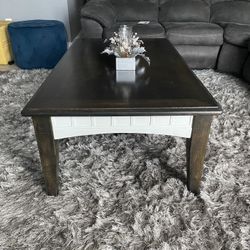 Solid Walnut Wood Coffee Table