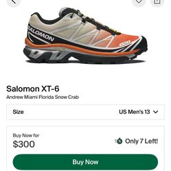 Brand New Salomon x Andrew Miami Size 13