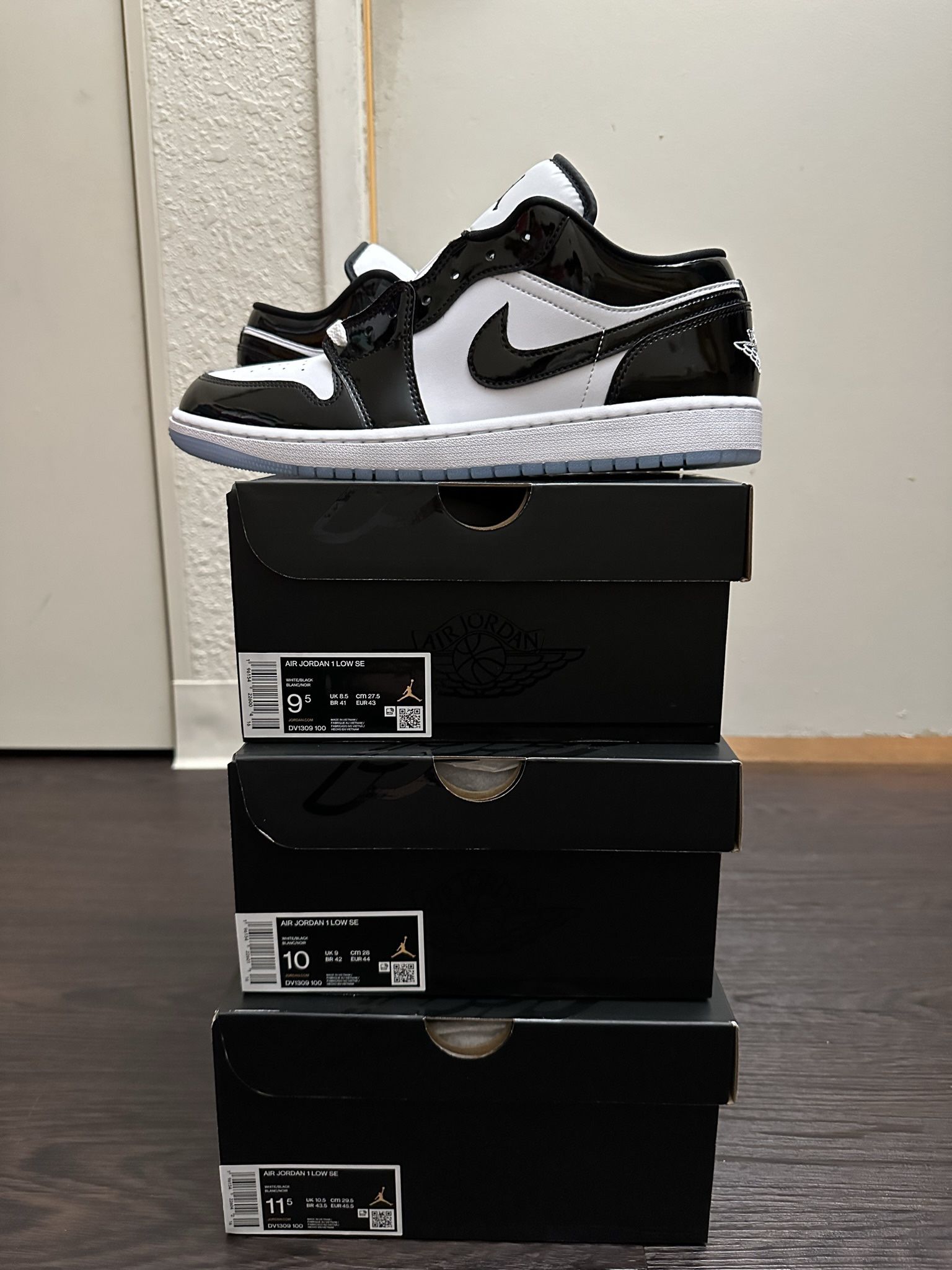 Nike Air Jordan Low SE Black Concord Men's Size 10 And US