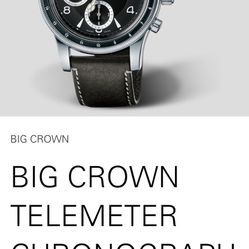 Oris Big Crown Telemeter Chronograph Leather Watch