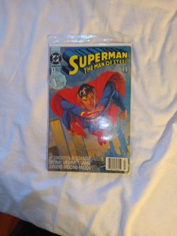 Superman Man of steel number one and two