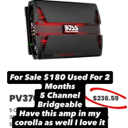 Boss Amp 3700 Watt 5 Channel 