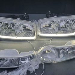 01-06 Yukon Denali LED Headlights Luces Micas Calaveras Faros Faroles Headlamps 