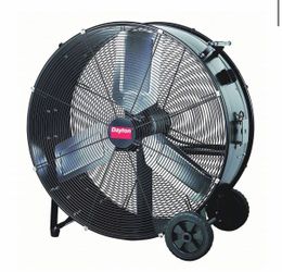DAYTON Circulating Fan: 36 in Blade Dia, 115V AC, Mobile, 1/2 hp, Direct Drive, Steel