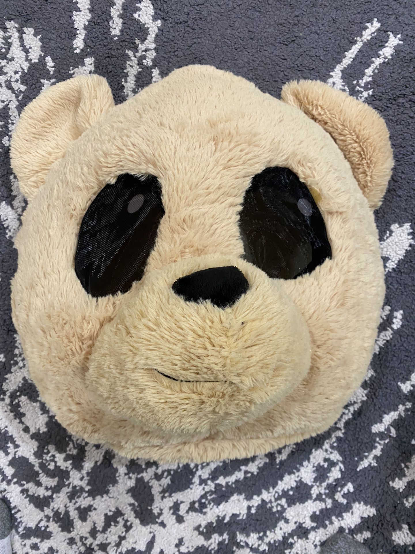 Large Plush Bear Head Mask