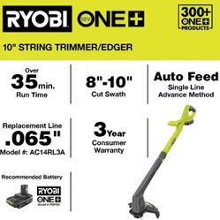 Ryobi 10" Grass Trimmer - Tool Only - Open Box