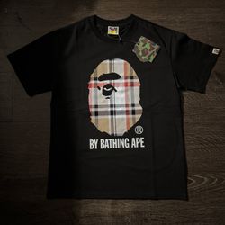 BAPE X BURBERRY T SHIRT HIGH DEMAND🔥