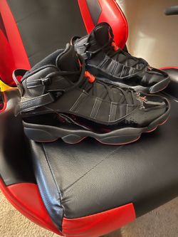 Nike Air Jordan 6 rings black infrared