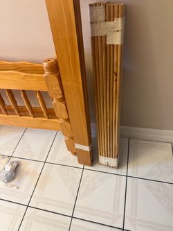 2 twin Pine Wood Bed Frames Disassembled