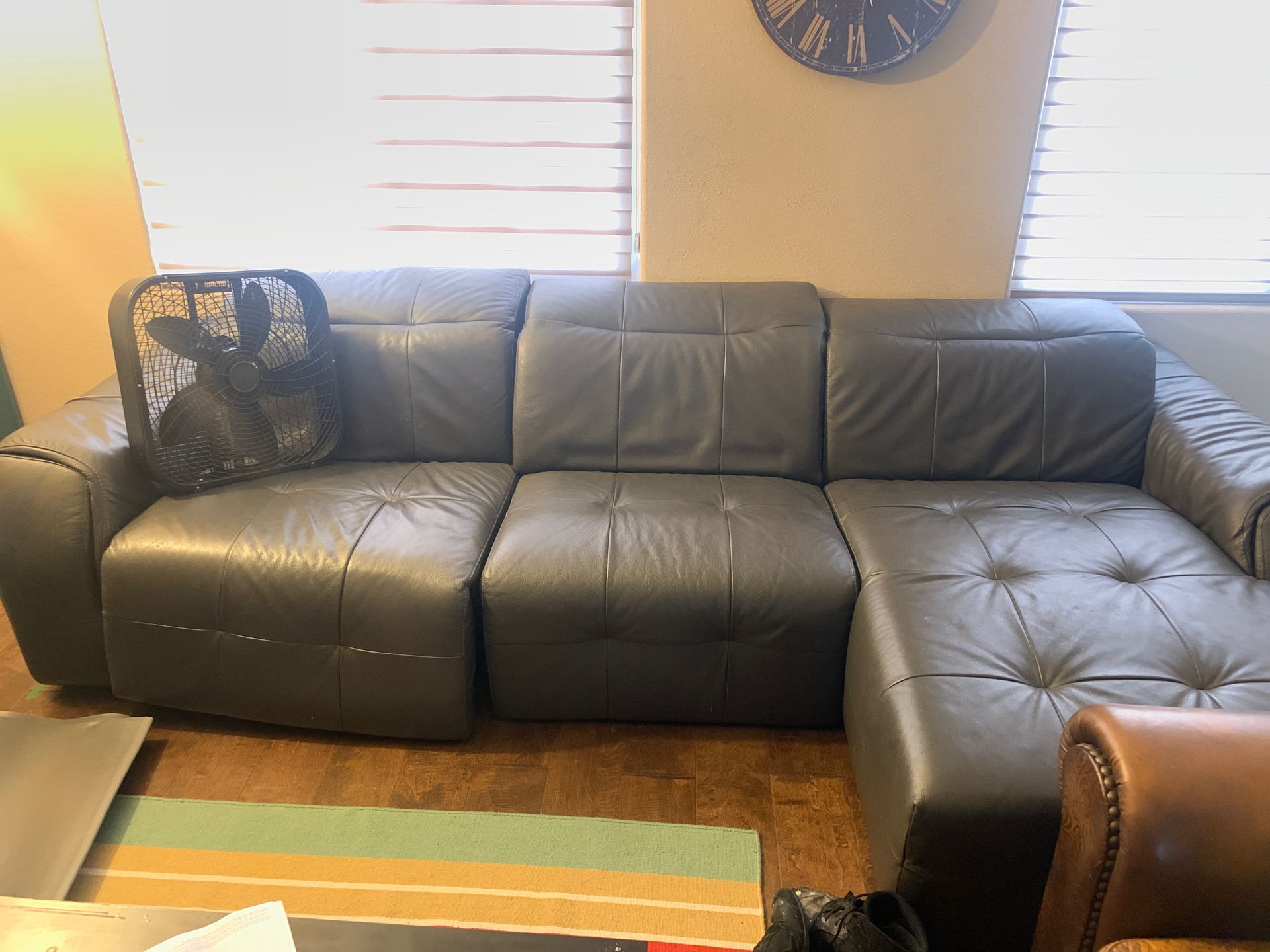 Leather couch