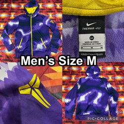 Nike Kobe Bryant Purple Therma-Fit Zip Up Jacket Snakeskin Mamba Mens Medium