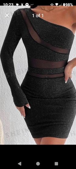 Super Cute Mini Black Dress/ Small/ New/ $20 Cash Only/ Blue Diamond And Rainbow 