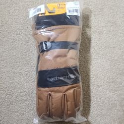 Mens XL Carhartt Waterproof Insulated Knit Cuff Gloves
