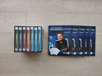 Drumming Lesson System -Mike Michalkow's 20 DVDs with Workbooks