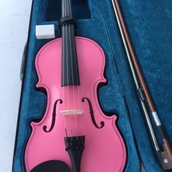 Valentines Gift  Pink Violin $60
