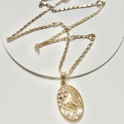 Necklace Butterfly Gold Plated 26Inches