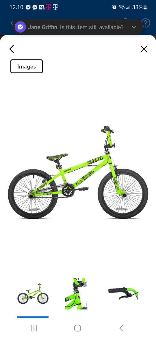 Kent 20" Thruster Chaos BMX Boy's Bike, Green New