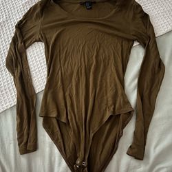 Brown Forever 21 Bodysuit