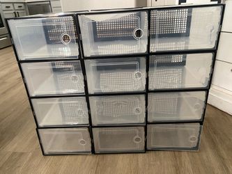 Plastic Shoe boxes