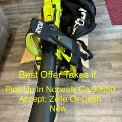 RYOBI 40V HP Brushless 100 MPH 600 CFM Cordless Leaf Blower/Mulcher/Vacuum with 4.0 Ah Batteries and Charger
