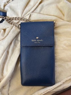 Kate Spade New York Navy Leather Phone Crossbody