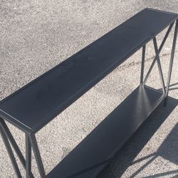 Black Wooden Console Table