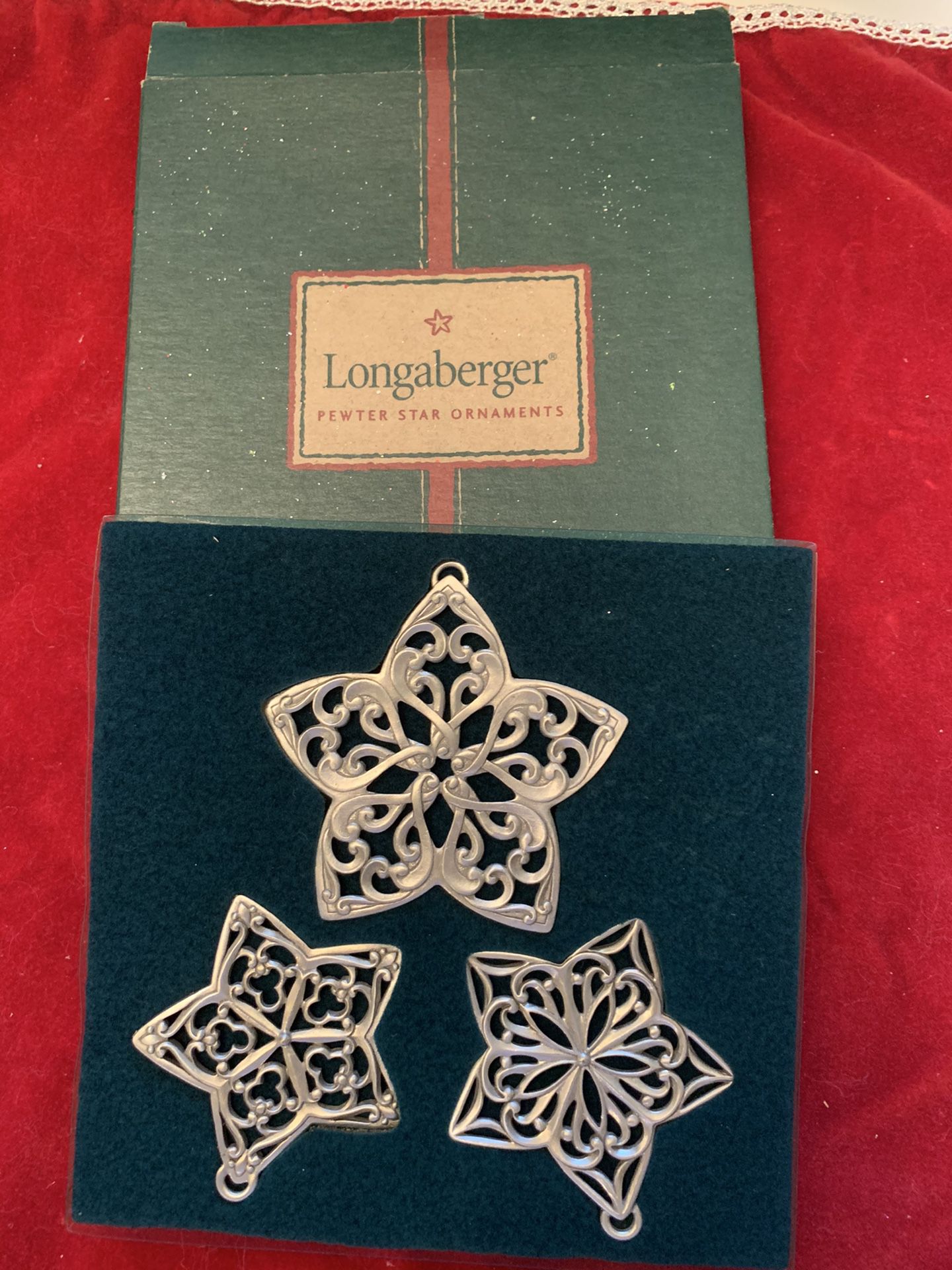 Longaberger star ornaments
