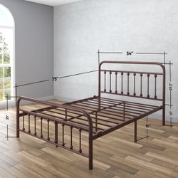 SEND OFFERS Full-Size Metal Bed Frame