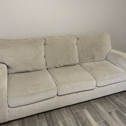White/Gray Couch