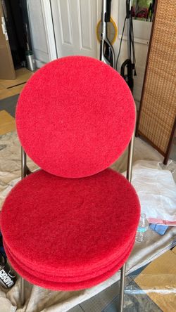 Red floor, stripping pads new