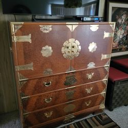 Asian Tansu Style Vintage Dresser