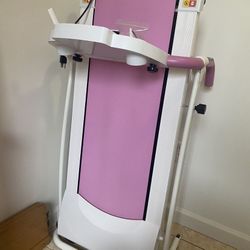 Folding Treadmill In Pink
