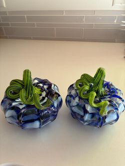 Hand Blown Glass Pumpkins From Luke Adams Glass $20 each