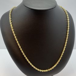 10K Gold Rope Chain. New 