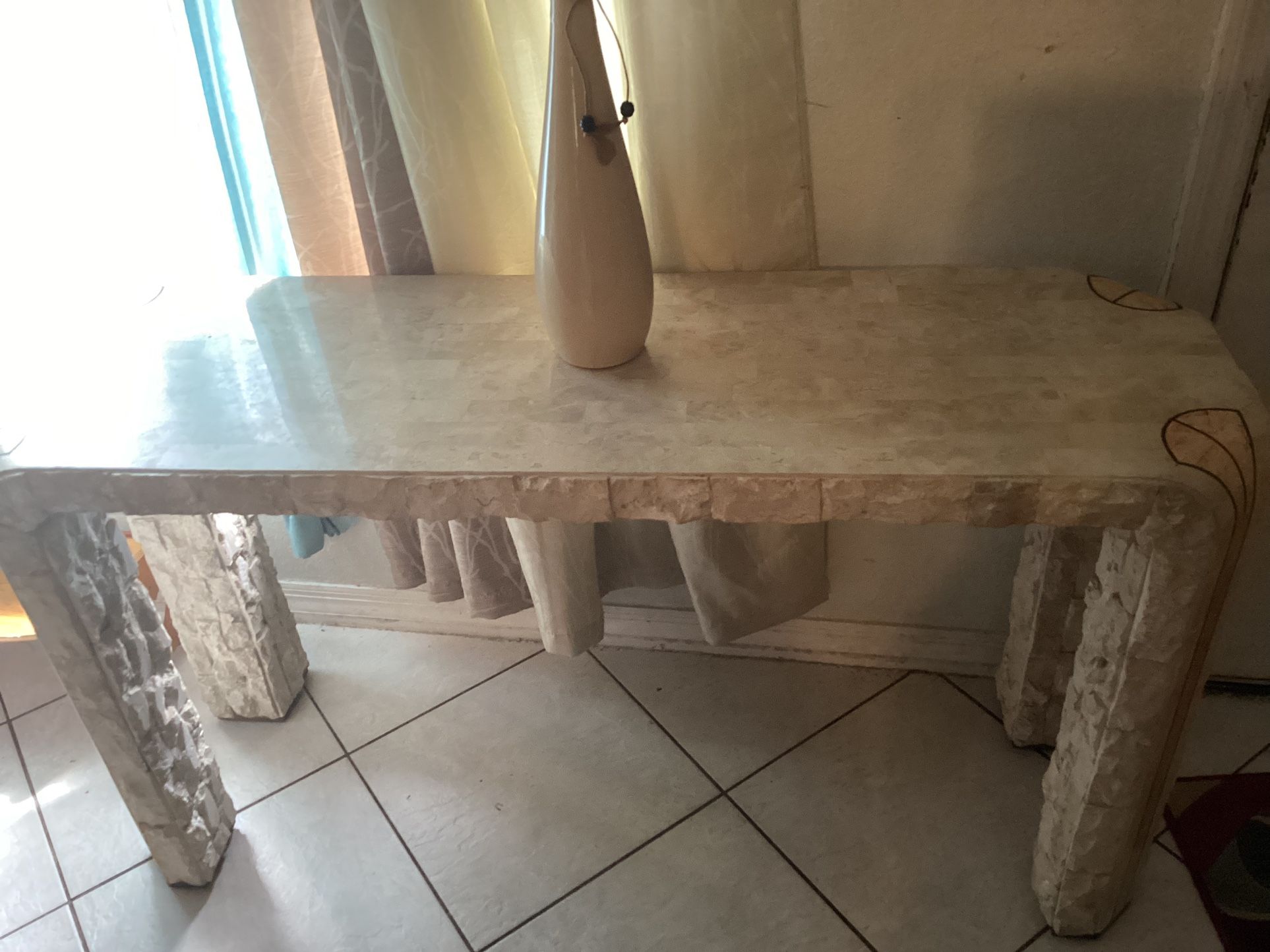 Chunky Rocks Console Table
