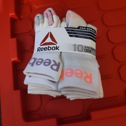 Reebok 10 Pack Ladies Crew Socks