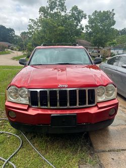 Red jeep grand cherokee