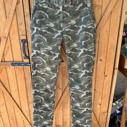 Camo Broken in Straight khakis By gap