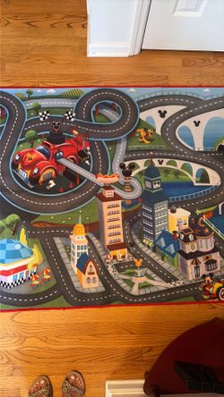 Mickey Roadster Play Rug