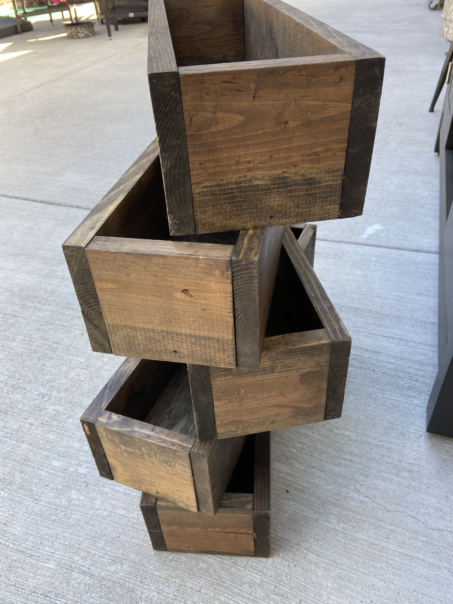 Custom Built Wood Boxes for wedding or event