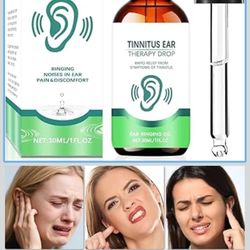 Tinnitus Relief for Ringing Ears, Ear Care Drops Promote Ear Comfort and Clarity, Effective Tinnitus Treatment Reduces Ears Noise and Improves Hearing